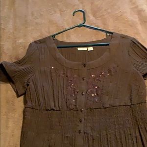 Brown top with sequins